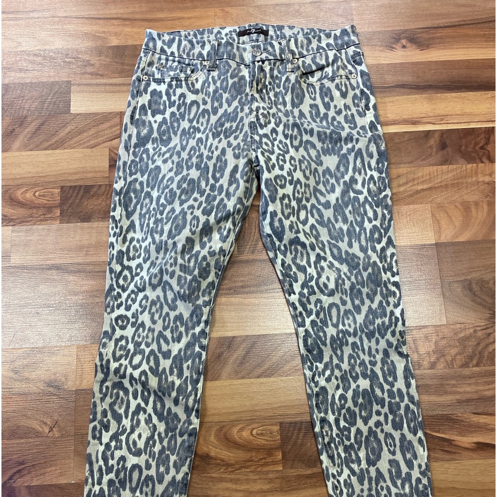 7 For All Mankind 29 Cheetah print jeans Nice